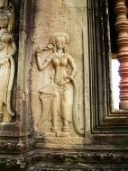 Asisbiz Angkor Wat Khmer architecture bas relief devatas Siem Reap 29