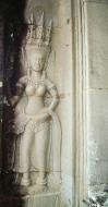Asisbiz Angkor Wat Khmer architecture bas relief devatas Siem Reap 34