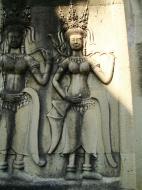 Asisbiz Angkor Wat Khmer architecture bas relief devatas Siem Reap 41
