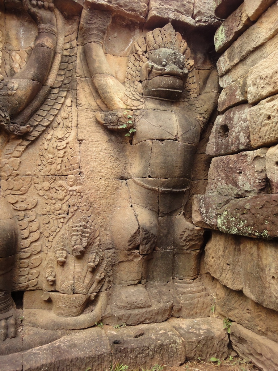 Garuda and Lion Bas reliefs Terrace of the Elephants 11