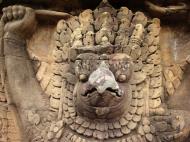 Asisbiz Garuda and Lion Bas reliefs Terrace of the Elephants 15