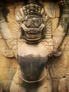 Asisbiz Garuda and Lion Bas reliefs Terrace of the Elephants 20
