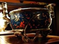 Asisbiz Antique gilded bronzo filigree enameling bowl Jade Buddha Temple 01