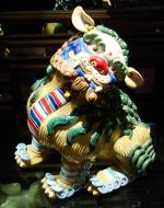 Asisbiz Antique porcelain baby Chinese lions artwork Jade Buddha Temple 01