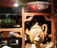 Asisbiz Antique porcelain china dragon artwork bowl Jade Buddha Temple shop 01