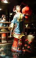 Asisbiz Antique porcelain figurines of the empresses ladies in waiting holding lantern 01