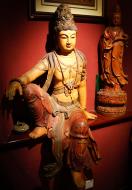 Asisbiz Chinese Buddhist Bodhisattva Avalokitesvara wooden statue Jade Buddha Temple 02