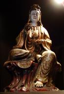 Asisbiz Chinese Buddhist Bodhisattva glazed pottery statue Jade Buddha Temple 02