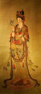 Asisbiz Chinese Buddhist Bodhisattva images painted on silk screens Jade Buddha Temple 02