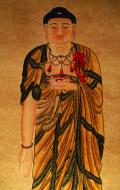 Asisbiz Chinese Buddhist Bodhisattva images painted on silk screens Jade Buddha Temple 05