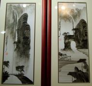 Asisbiz Chinese palm painting folk artist carrying on the family tradition Jade Buddhha Temple 11