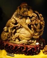 Asisbiz Semi precious stone figurine artwork king Jade Buddha Temple shop 01
