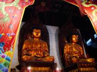 Asisbiz Jade Buddha Temple Grand Hall main sitting Buddhas 04
