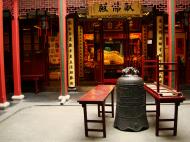 Asisbiz Jade Buddha Temple Ji Jong Hall area ornate bronze bell 04