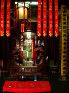 Asisbiz Jade Buddha Temple annex Bodhisattva statues and meditation area 01