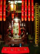 Asisbiz Jade Buddha Temple annex Bodhisattva statues and meditation area 02