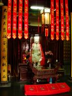 Asisbiz Jade Buddha Temple annex Bodhisattva statues and meditation area 03