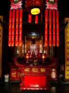 Asisbiz Jade Buddha Temple annex Bodhisattva statues and meditation area 04