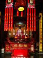 Asisbiz Jade Buddha Temple annex Bodhisattva statues and meditation area 05