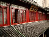 Asisbiz Jade Buddha Temple chamber upstairs area looking down at chinese temple archeitecture 03