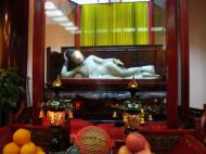 Asisbiz Jade Buddha Temple chambers precious white Jade reclining Buddha from Burma 01