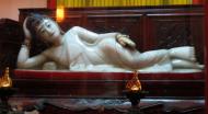 Asisbiz Jade Buddha Temple chambers precious white Jade reclining Buddha from Burma 02