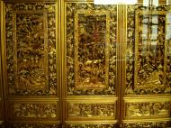 Asisbiz Jade Buddha Temple entrance upstairs beautiful paneled carved engravings 01