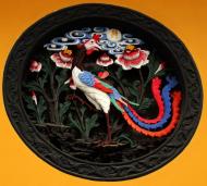 Asisbiz Jade Buddha Temple inner wall ornately designed phoenix 02