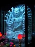 Asisbiz Jade Buddha Temple seated Bodhisattva Avalokitesvara (Kuan Yin) with many hands 01