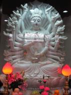 Asisbiz Jade Buddha Temple seated Bodhisattva Avalokitesvara (Kuan Yin) with many hands 03