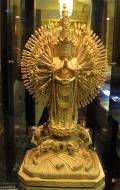 Asisbiz Jade Buddha Temple standing Bodhisattva Avalokitesvara (Kuan Yin) with many hands 01