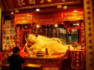Asisbiz Jade Buddha Temple white marble reclining Buddha 01