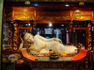 Asisbiz Jade Buddha Temple white marble reclining Buddha 04
