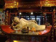 Asisbiz Jade Buddha Temple white marble reclining Buddha 07
