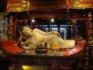 Asisbiz Jade Buddha Temple white marble reclining Buddha 08