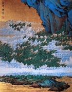 Asisbiz Wiki No 4 of Hundred Thousand Scenes Painting by Ren Xiong