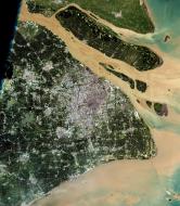 Asisbiz Wiki The urban area of Shanghai can be seen in this natural colour satellite image