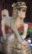 Asisbiz Yu Garden Yu Yang Garden outer area stone dragon horse guardians Huangpu Shanghai 03