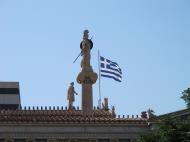 Asisbiz Statue of Athina the defender and Apollo sculpted by Leonidas Drosis 1834 1882 03