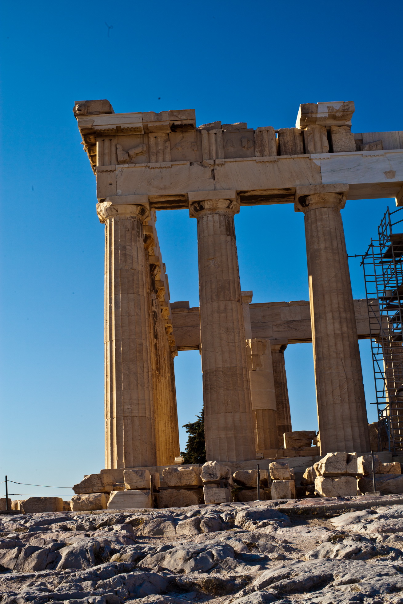 Site 01 Parthenon columns or pillars Acropolis Athens Greece 04