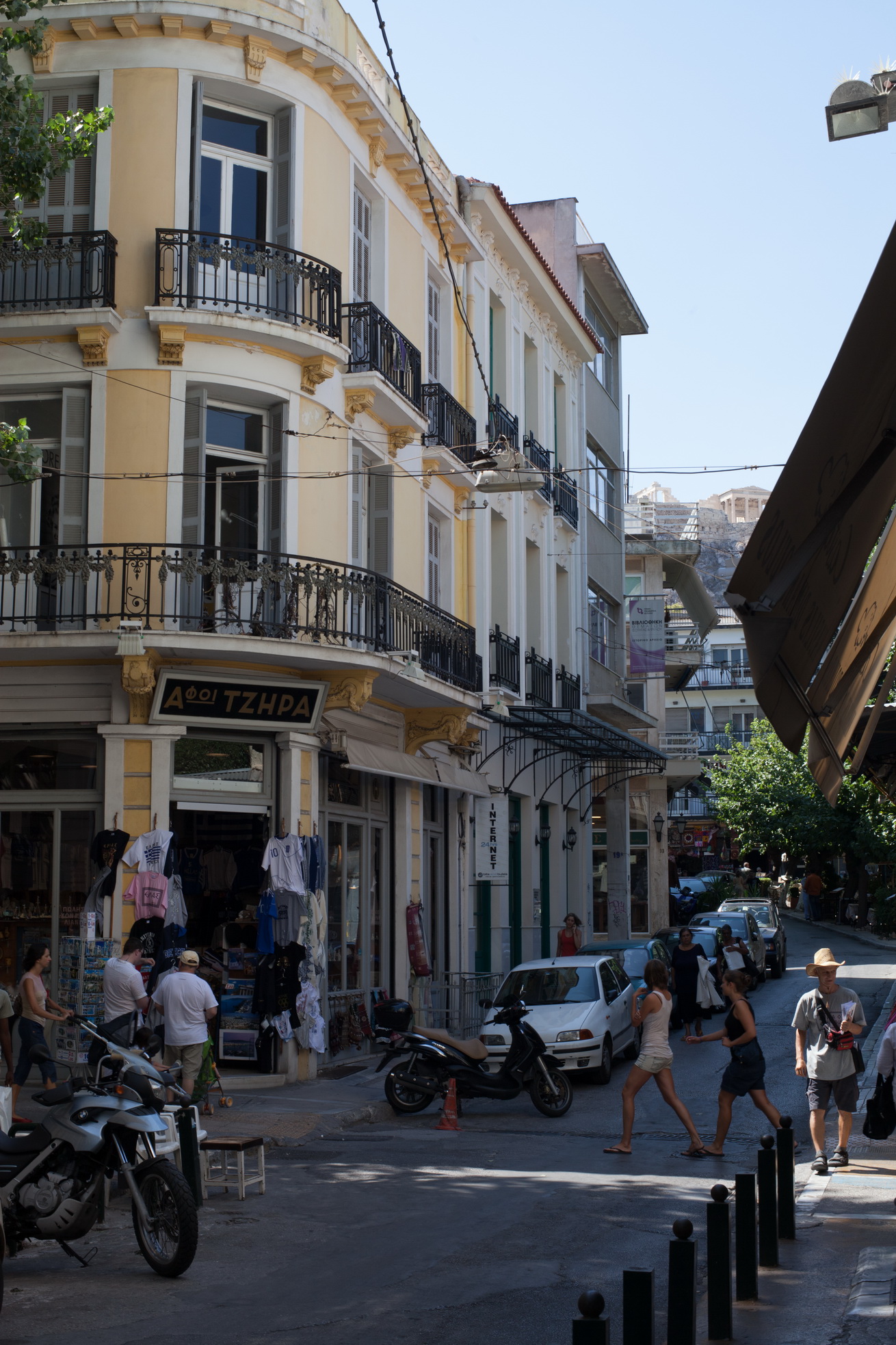Plaka shops and restaurants Athens Greece 03