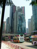 Asisbiz Hong Kong is a advertisers dream if it moves or sits it gets a billboard Central Oct 2003 01