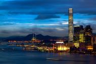 Asisbiz Hong Kong sunset taken from Causeway Bay facing Tsim Sha Tsui and West Kowloon 01