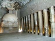 Asisbiz Marathwada Ajanta Caves pagoda India Apr 2004 01