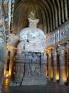 Asisbiz Marathwada Ajanta Caves pagoda India Apr 2004 02