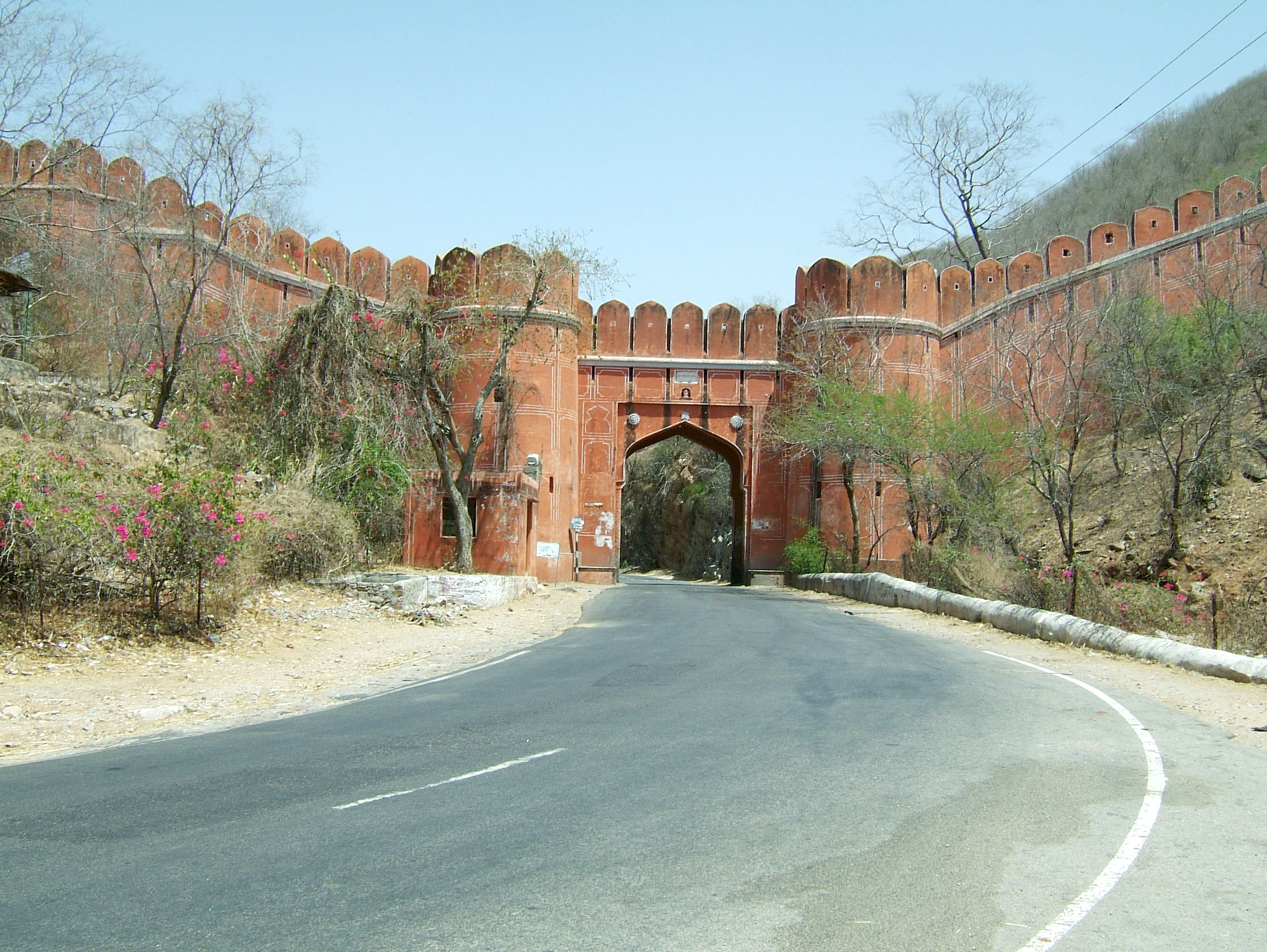 Rajasthan Jaipur Amber Fort main gate India Apr 2004 01