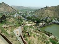 Asisbiz Rajasthan Jaipur Amber Fort views of Maotha lake India Apr 2004 03