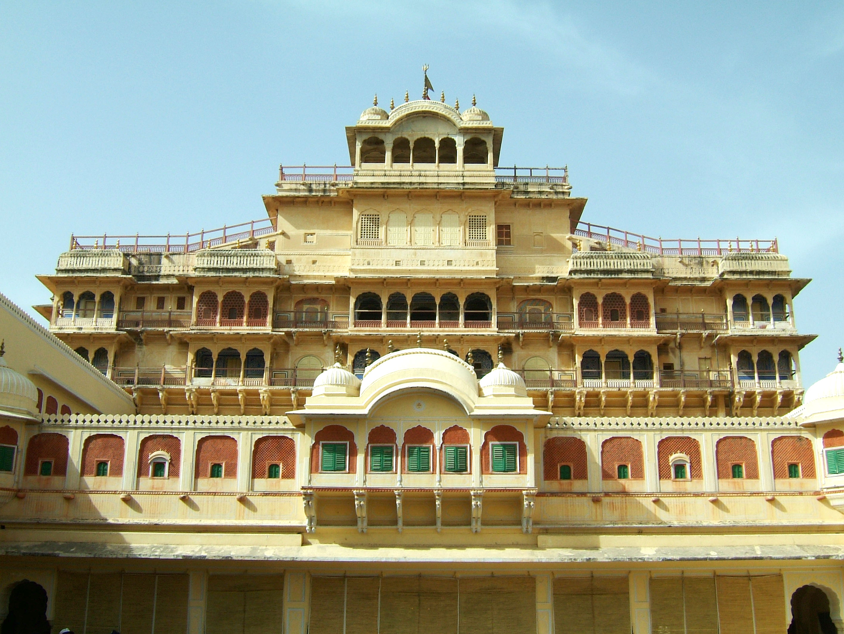 Rajasthan Jaipur City Palace compound India Apr 2004 01