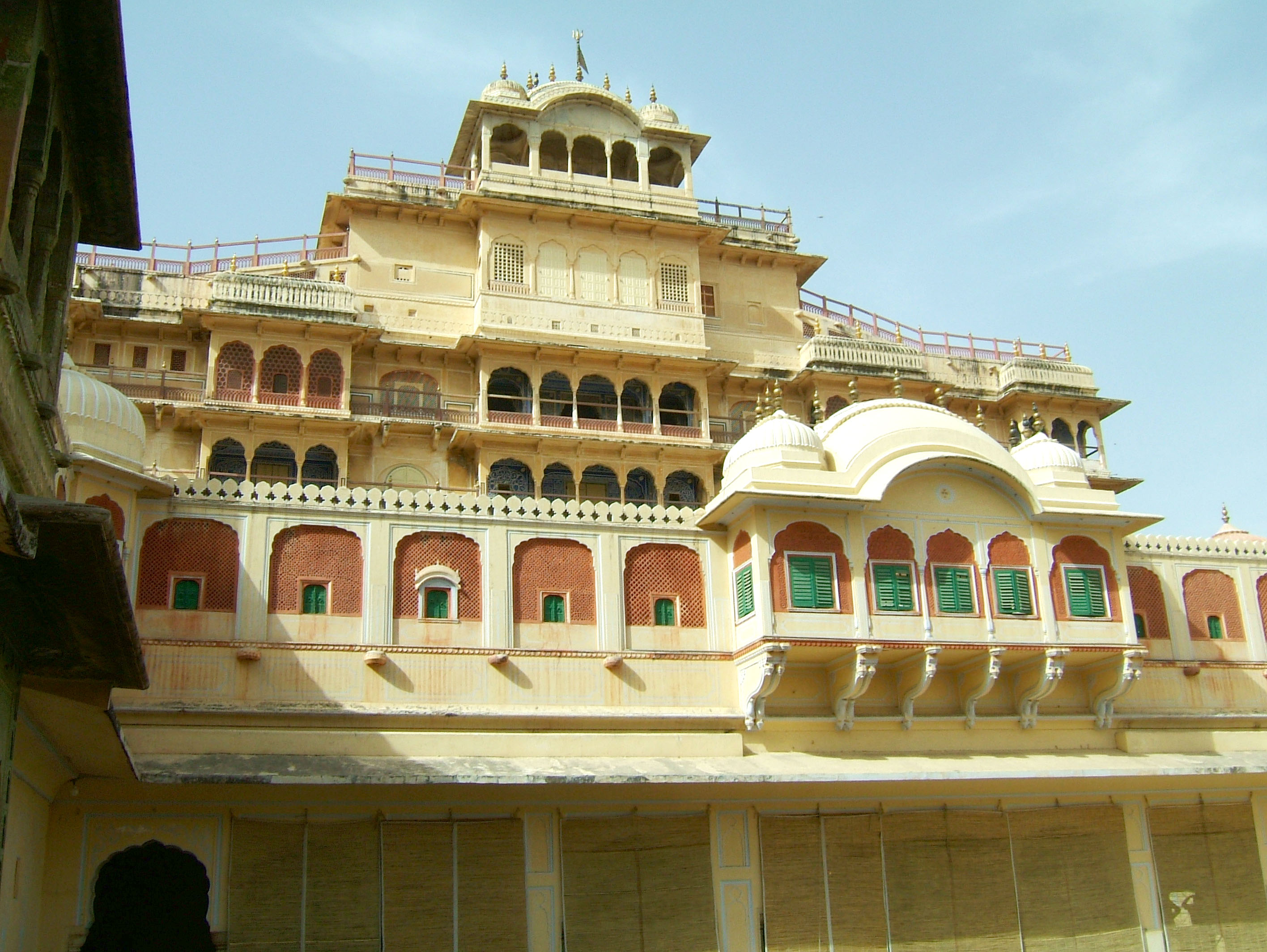 Rajasthan Jaipur City Palace compound India Apr 2004 02