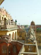 Asisbiz Jaipur Hawa Mahal Palace of Winds fresco artwork India Apr 2004 02